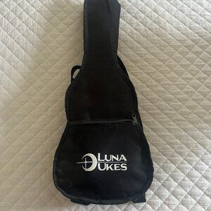 Luna Ukes ukulele with "tattoo" design